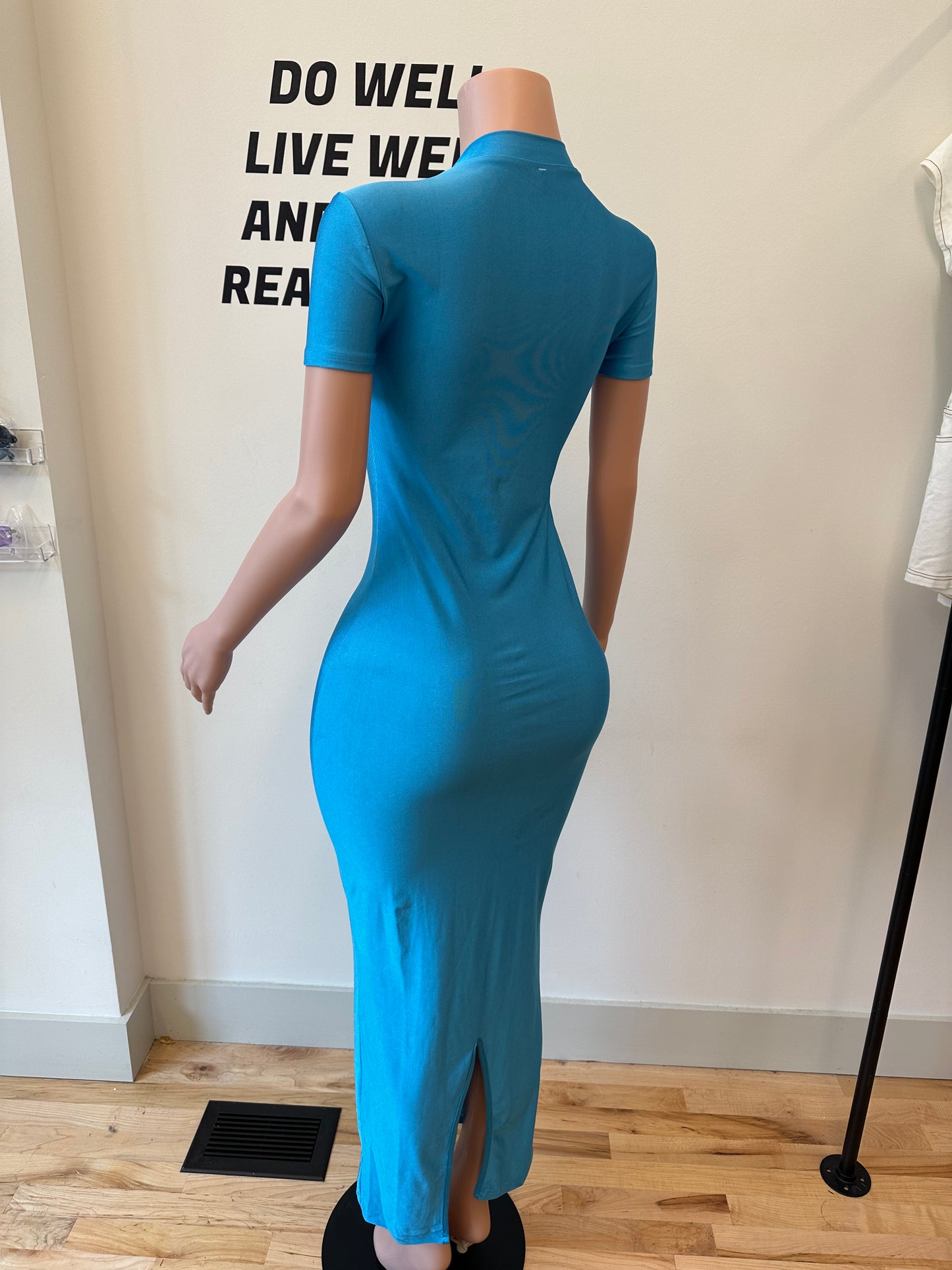 Aqua Maxi Dress