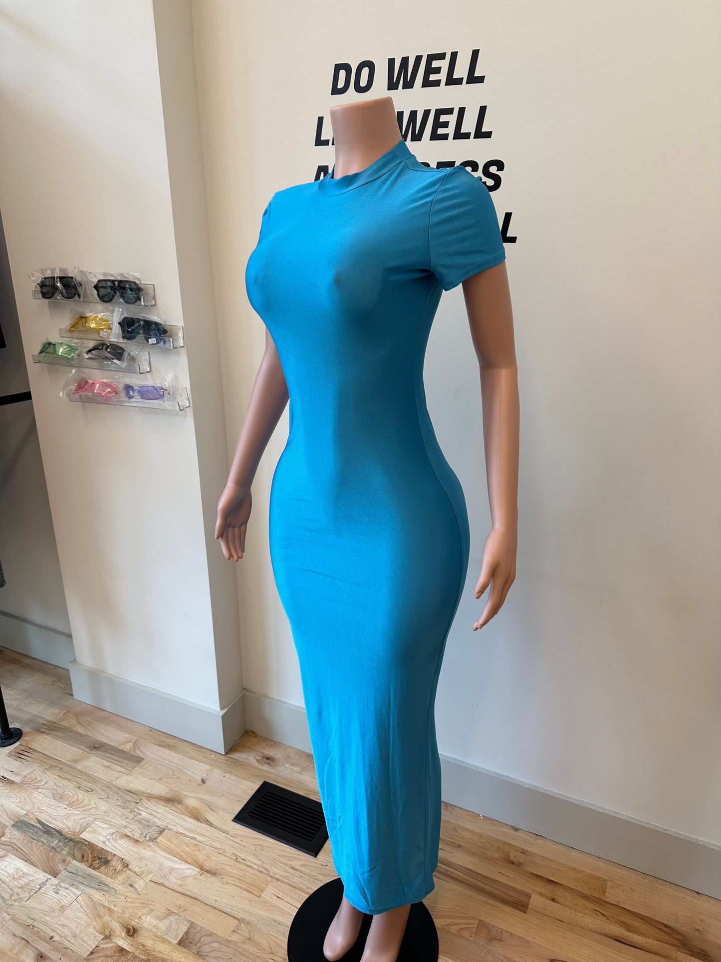 Aqua Maxi Dress