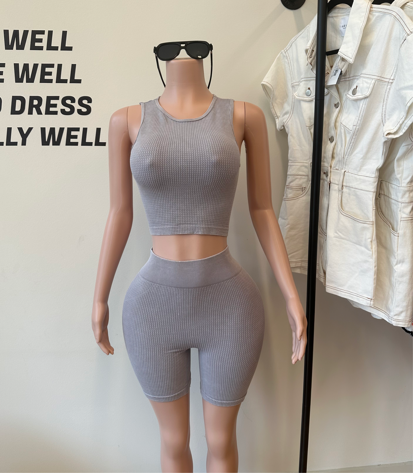 June Waffle Knit Set