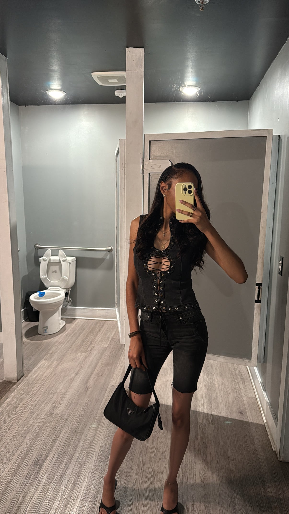 Denim set- Top XS, Bottoms 0