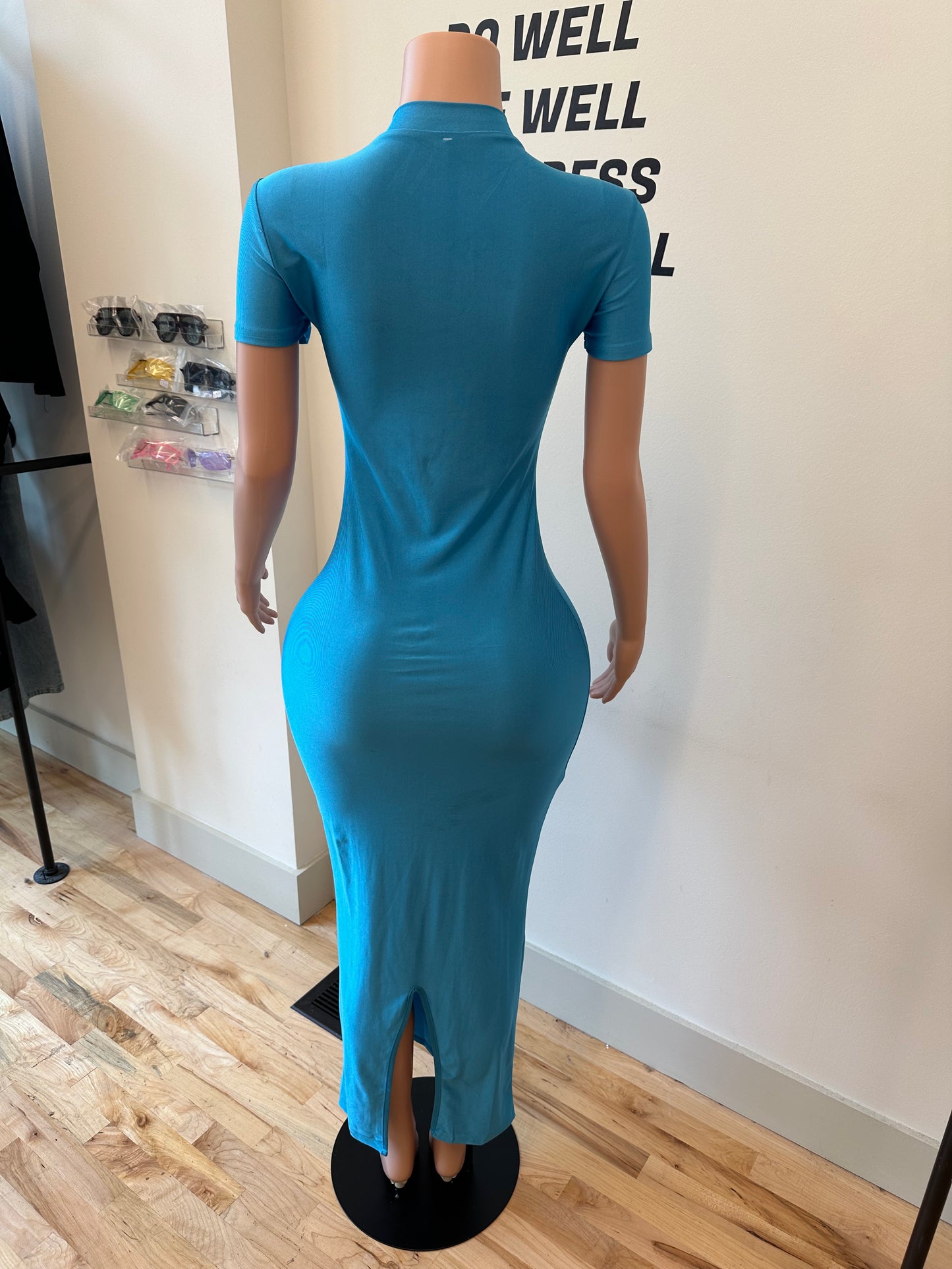 Aqua Maxi Dress