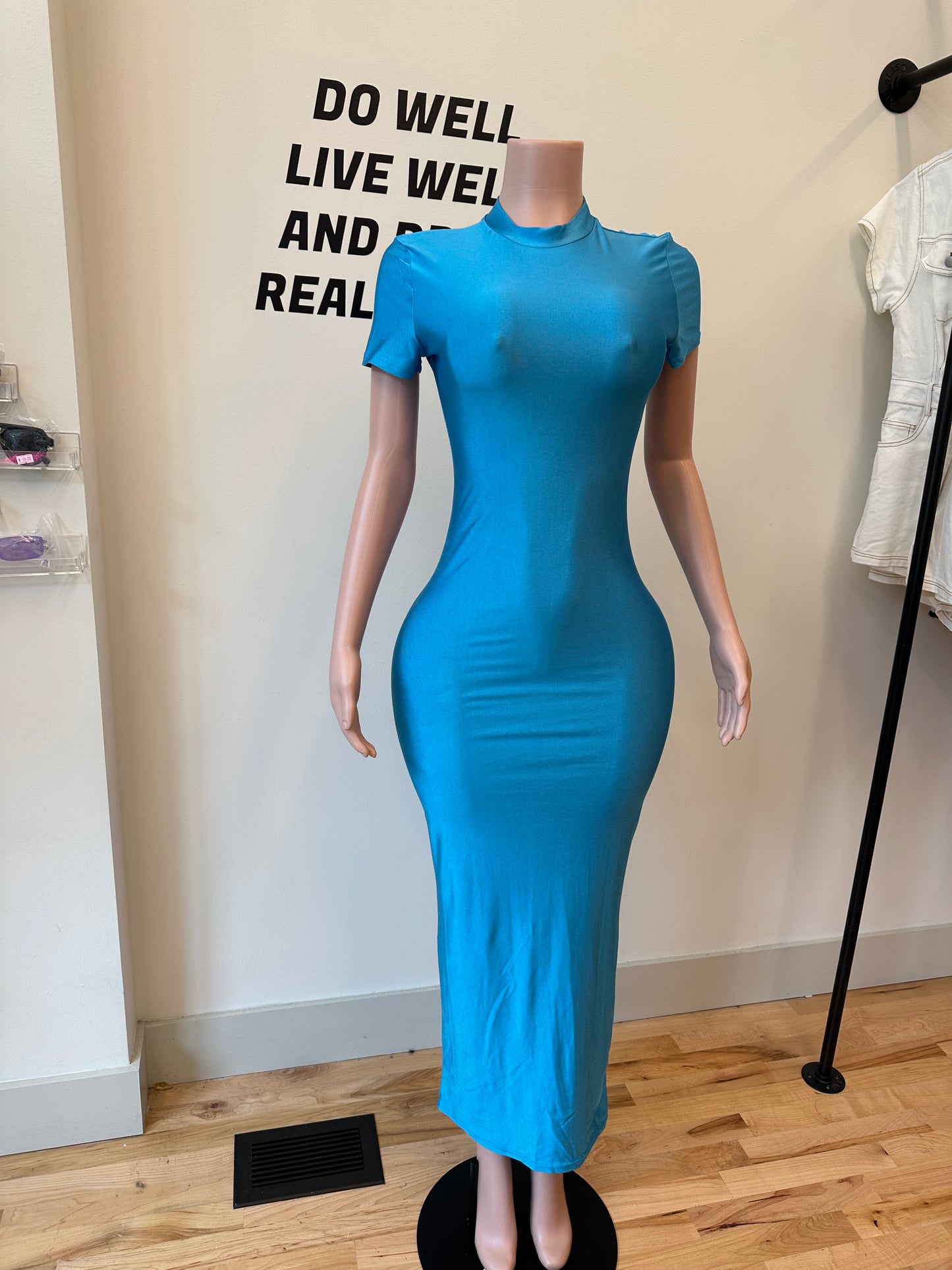 Aqua Maxi Dress