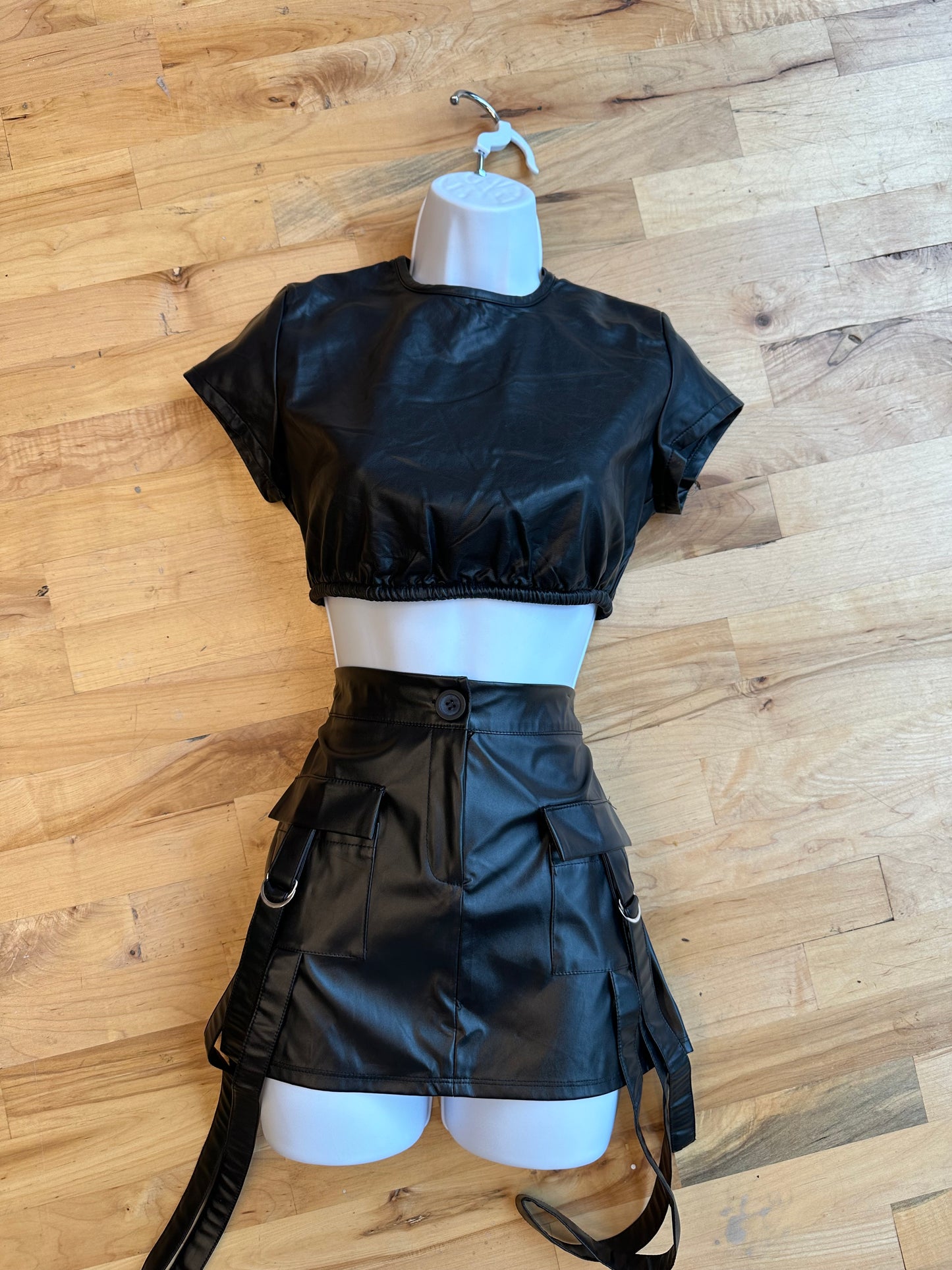 Leather Crop Top