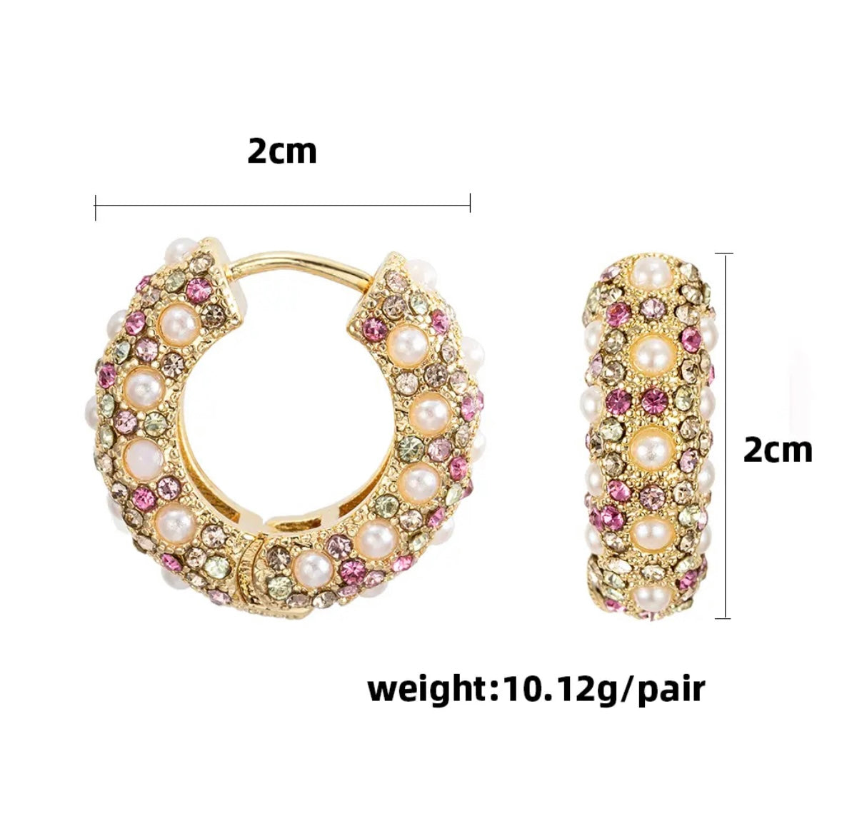 Pearl-fect Huggie Hoops