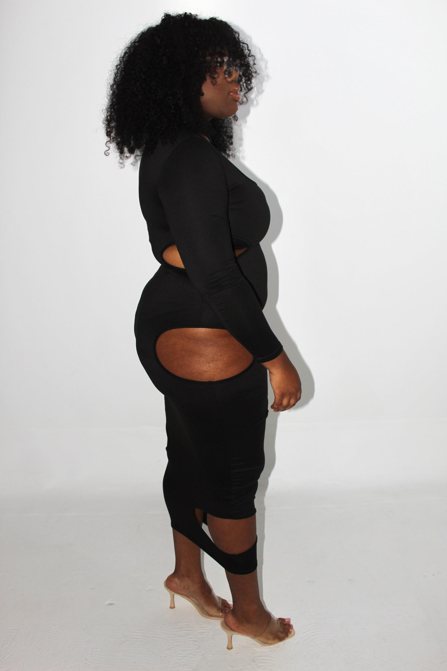 PLUS SIZE Cut-out Maxi Dress