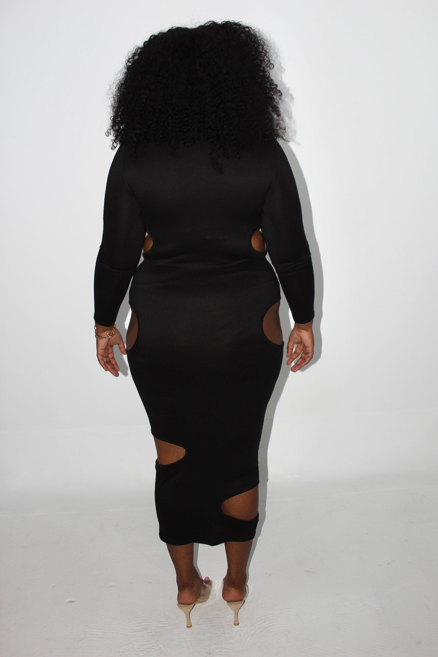PLUS SIZE Cut-out Maxi Dress