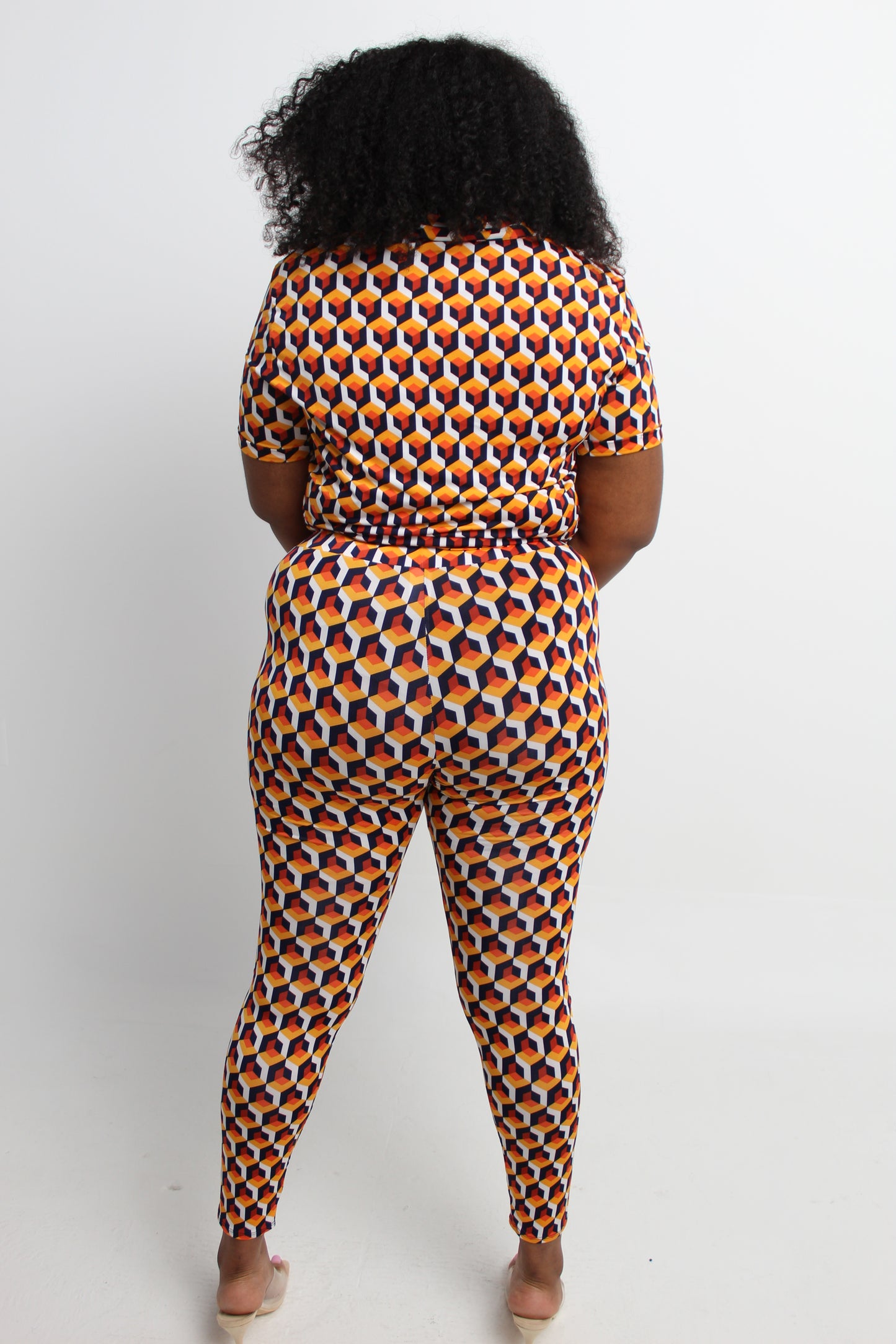 PLUS SIZE Orange Set