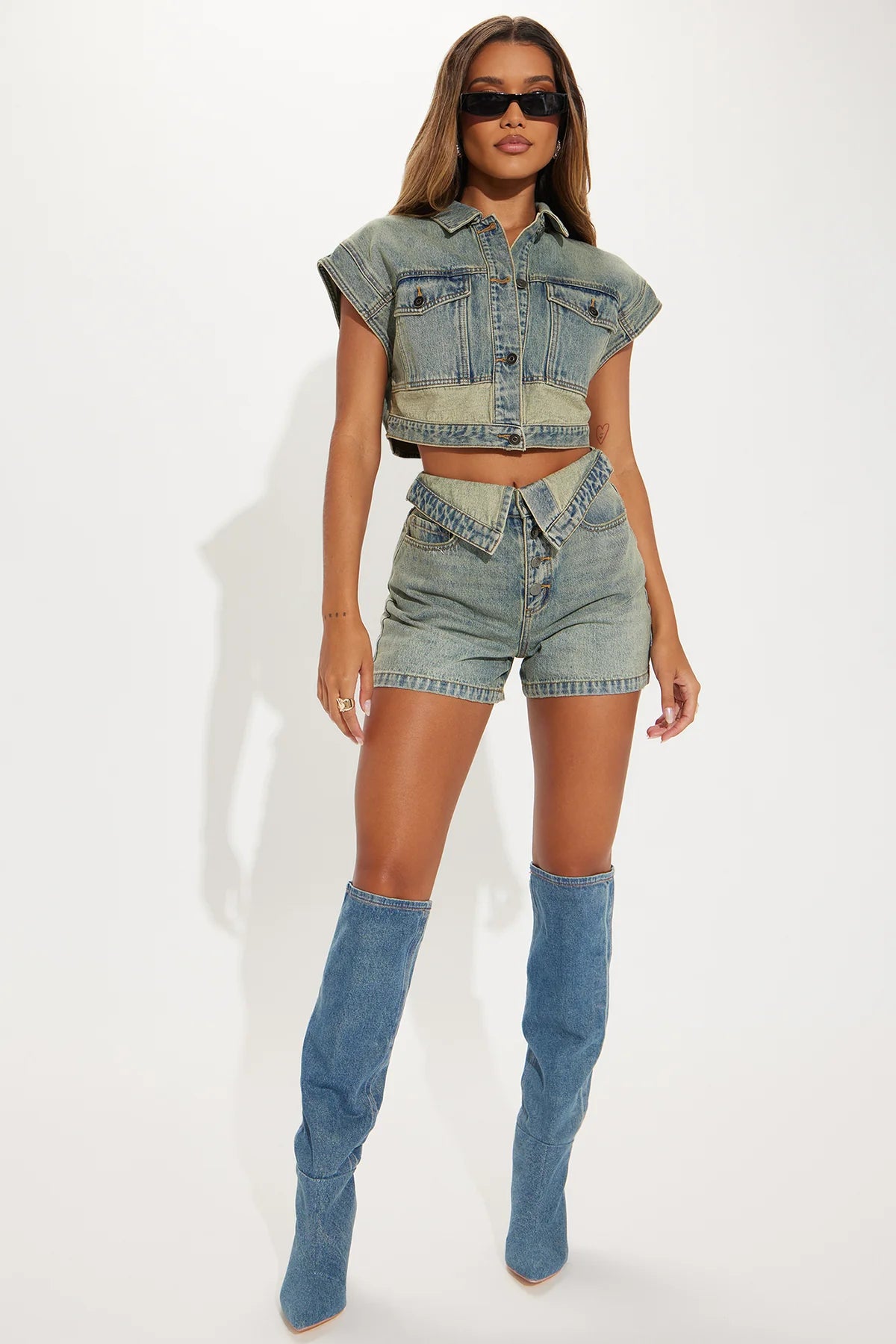 Denim set- Size XS