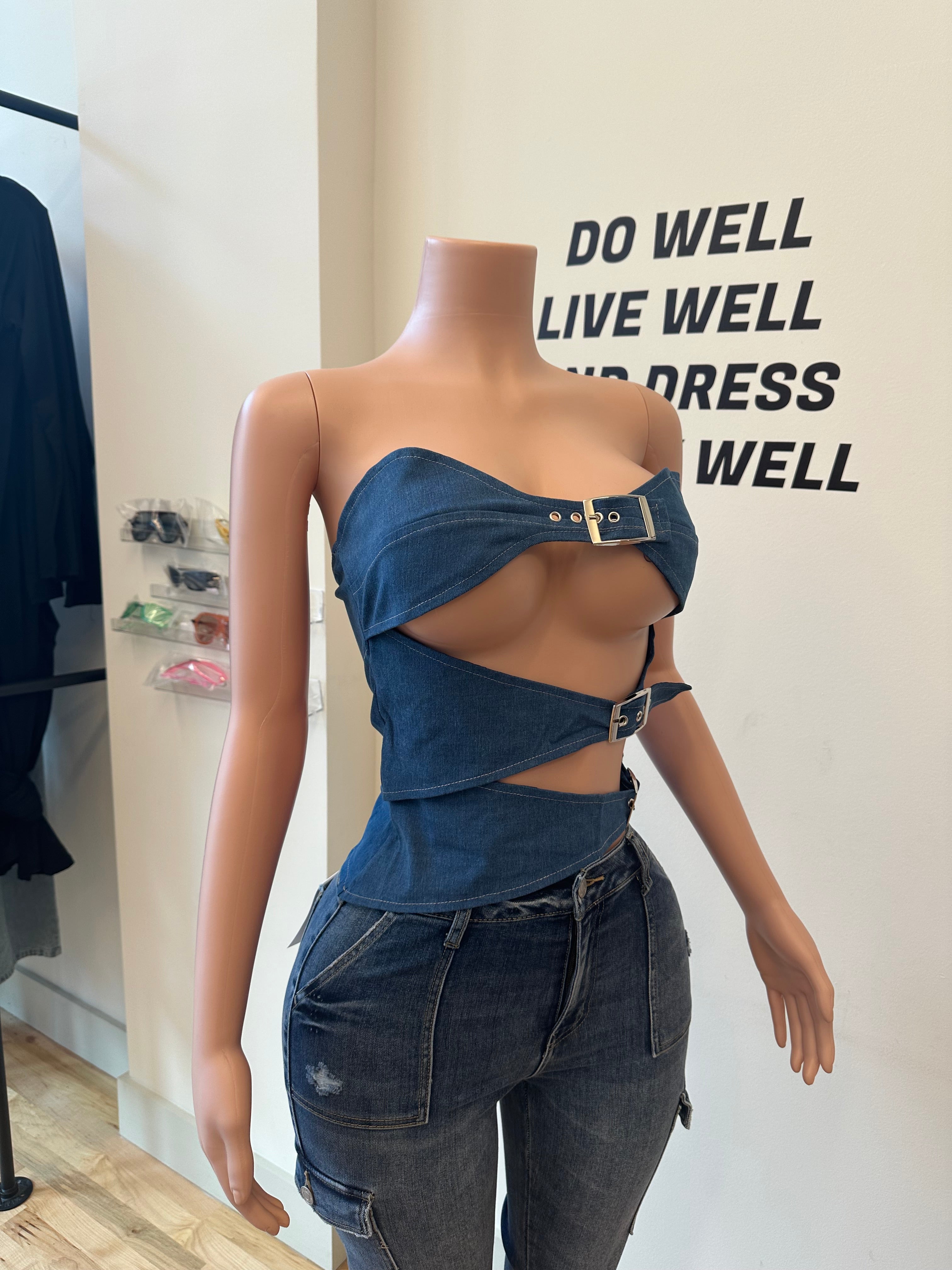 Devyn Denim Top