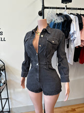 Load image into Gallery viewer, Monroe Washed Denim Romper
