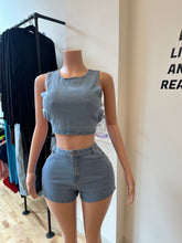 Load image into Gallery viewer, Babygirl Denim Short Set
