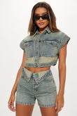 Denim set- Size XS