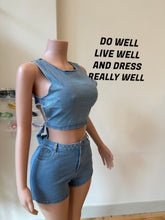 Load image into Gallery viewer, Babygirl Denim Short Set
