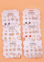 Load image into Gallery viewer, 6 Pair Multi Earring Set

